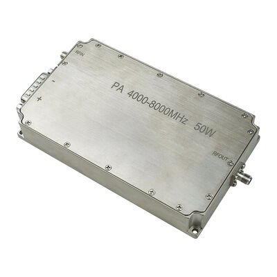 Civil security system ultra-wideband power amplifier 50W 4G-8G 28V power supply industrial-grade power amplifier