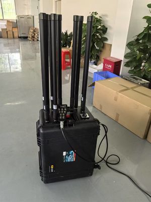 1 किमी मल्टी बैंड वाहन सेल फोन बम ड्रोन वीएचएफ यूएचएफ जीपीएस रिमोट कंट्रोल जैमर 20-6000MHz वीआईपी सुरक्षा