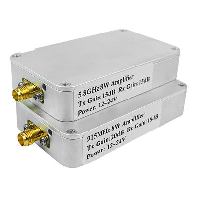 RX के साथ TX वाईफाई 2.4ghz 10W 12V द्विदिश FPV ड्रोन सिग्नल एक्स्टेंडर आरएफ पावर एम्पलीफायर