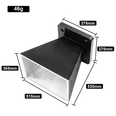 मैट ब्लैक पाउडर-कोटेड फिनिश के साथ नया 46g लाइटवेट वाईफाई 5150-5850MHz हॉर्न एंटीना
