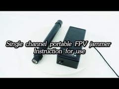 हवाई सुरक्षा सुरक्षा के लिए 1 किमी 700-1020 मेगाहर्ट्ज आवृत्ति एकल बैंड पोर्टेबल हाथ से आयोजित एफपीवी जामर