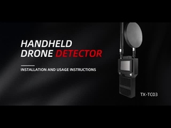 एफपीवी विरोधी के लिए अनुकूलित हैंडहेल्ड सिग्नल डिटेक्टर 1.5-2 किमी 3 चैनल